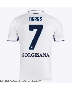 SSC Napoli David Neres #7 Maglia Gara Trasferta Repliche 2024-25 Maniche Corte
